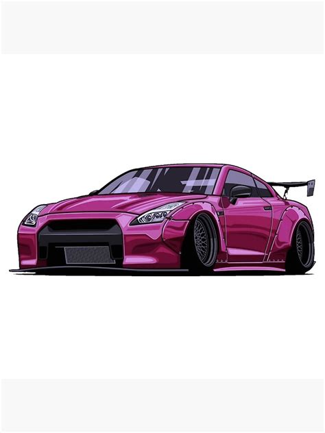 "Pink Nissan GTR R35" Poster for Sale by shanilhasantha | Redbubble