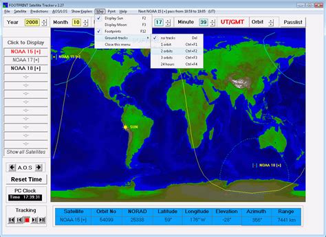 Download Footprint Satellite Tracker 2.27