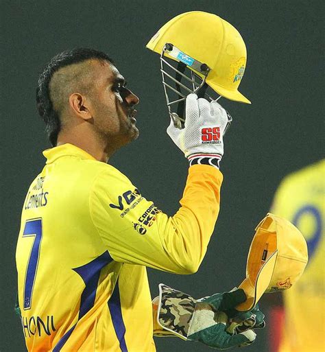 Dhoni joins the Mohawk bandwagon! | cricket | Photo Gallery