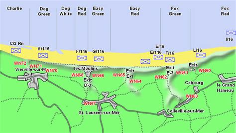 Detailed Map Of Omaha Beach