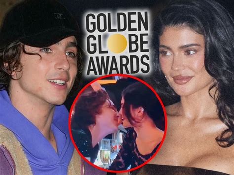 Timothée Chalamet Sneaks Into Golden Globes Late with Kylie Jenner