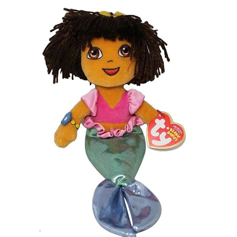 Ty Beanie Baby: Dora the Explorer - Mermaid | Stuffed Animal | MWMT ...