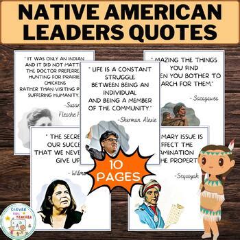 Native American Leaders Quotes | Native American Heritage Month Posters