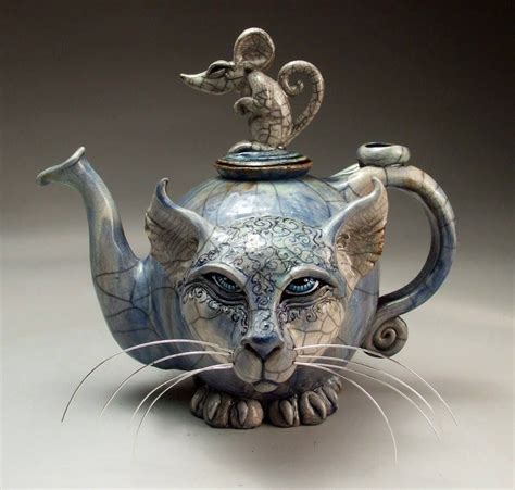 Grafton Pottery | Tea pots, Cat art, Pottery