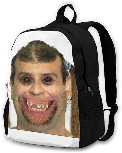 FGHJY CHENWE Creepy Ugly Guy Meme Adult Classic Backpack Outdoor Leisure Backpack Student Bag ...