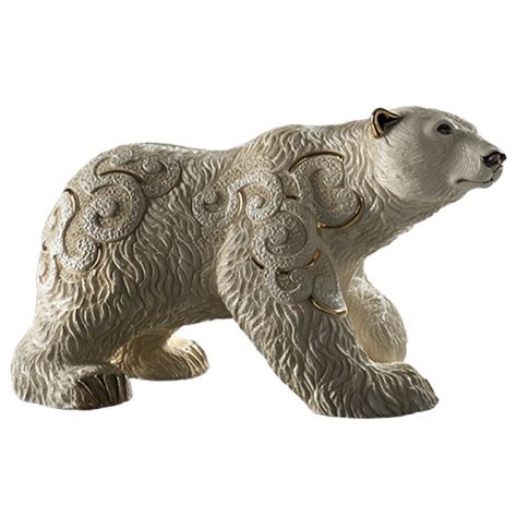 Polar Bear Ceramic Figurine | Polar Bear Sculpture |Bear Sculpture | De ...