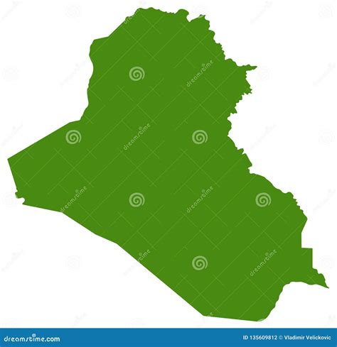 Iraq Map - Republic of Iraq, is a Country in Western Asia Stock Vector ...