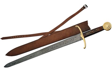 34" Flamberge Damascus Steel Antique Kris Sword