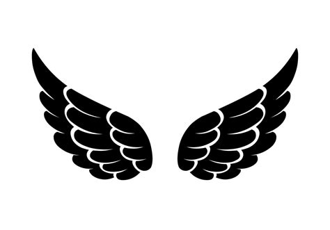 vector silhouette angel wings logo 24634083 Vector Art at Vecteezy