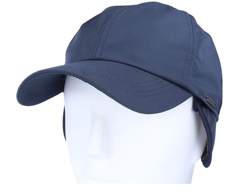 Baseball Cap Navy Ear Flap - Wigéns caps | Hatstore.co.uk