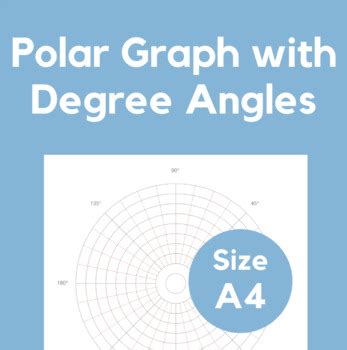 Polar Graph with Degree Angles Paper - Size A4 by Hope Maker | TPT