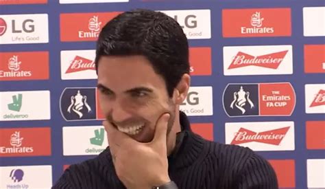 Arsenal boss Mikel Arteta's press conference interrupted by Everton ...