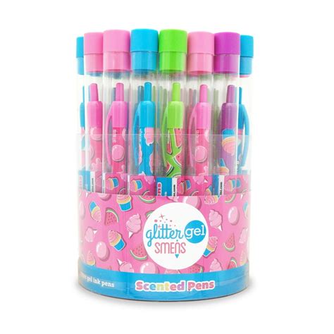 Scentco Glitter Gel Smens Bucket of 32 Scented Pens - Walmart.com - Walmart.com