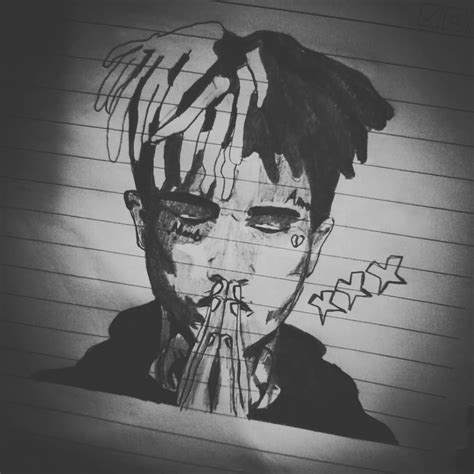 xxxtentacion #drawing #boring #sketch #moonlight #sad #jocelynflores # ...