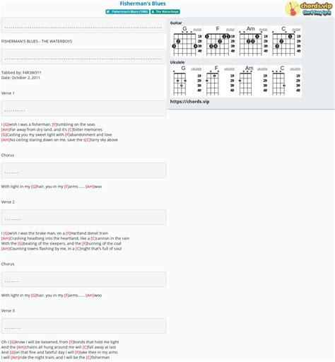 Chord: Fisherman's Blues - tab, song lyric, sheet, guitar, ukulele | chords.vip