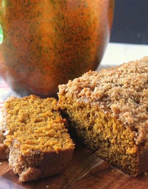 Pumpkin Bread With Streusel Topping - myfindsonline.com