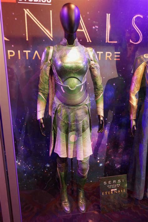 Gemma Chan's Sersi costume from Eternals on display...