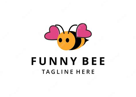 Premium Vector | Illustration cute logo bee design vector