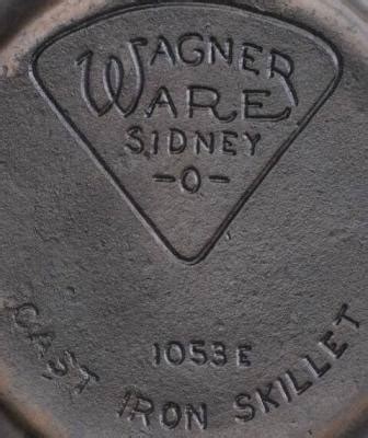 Wagner cast iron | Wagner Ware history, dates and logos.