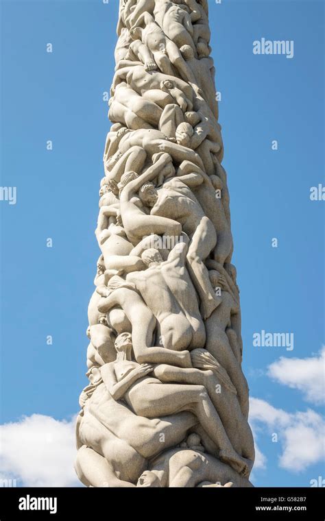 The Monolith At The Gustav Vigeland Sculpture Park Oslo Norway Stock Photo - Alamy