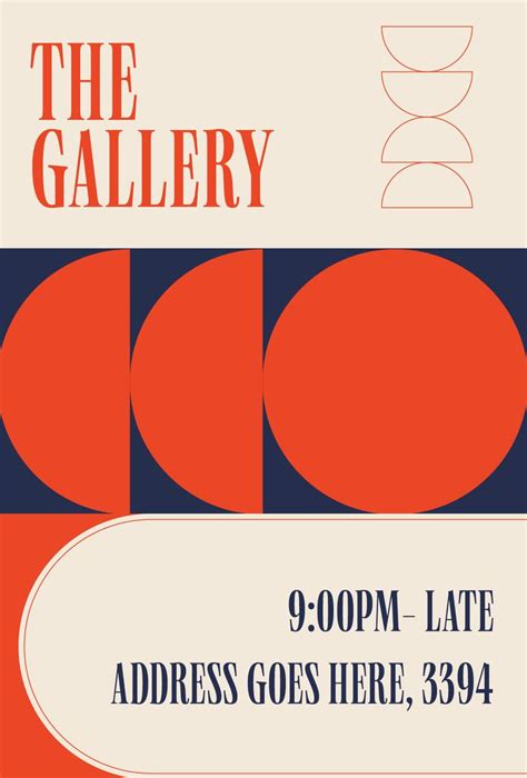 Minimal art gallery poster design | Poster design, Branding agency ...