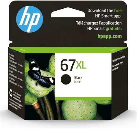 HP Original 67XL Black High-Yield Ink Cartridge | Works with HP DeskJet ...