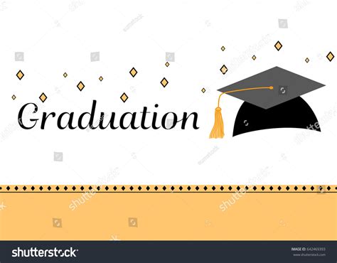 Graduation Party Invitation Card Template Stock Vector (Royalty Free ...