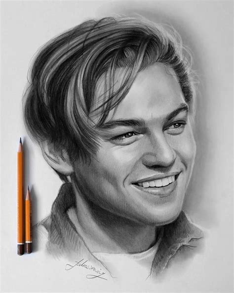 Portrait Drawing Leonardo Dicaprio By Krzysztof