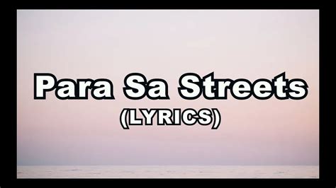 Hev Abi - Para Sa Streets (Lyrics Video) Accords - Chordify