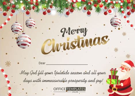 12+ Christmas & New Year Card Templates for MS Word