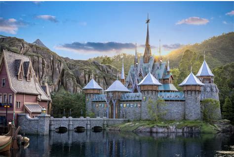 Hong Kong Disneyland World of Frozen arendelle castle - AllEars.Net