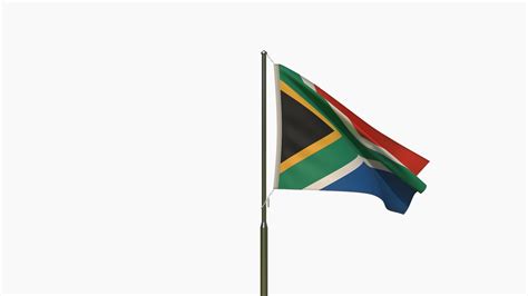 3D Animated South Africa Flag - TurboSquid 1799018