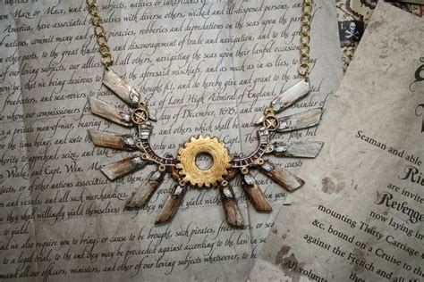 Clanker Necklace by saiyuki-15.deviantart.com Gothic Steampunk, Steampunk Fashion, Leviathan ...