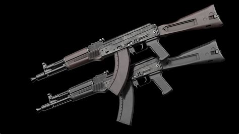 ArtStation - AK-105 AK-102 AK-104 Kalashnikov Assault Rifles (Game Ready) | Game Assets