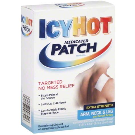 Icy Hot Muscle-Pain-Relief Back Patch, 5 CT (Pack of 4) - Walmart.com