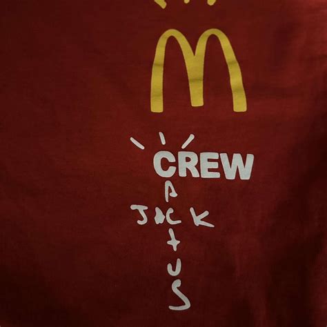 Travis Scott x Mcdonalds Crew T-shirt Size S Mens... - Depop