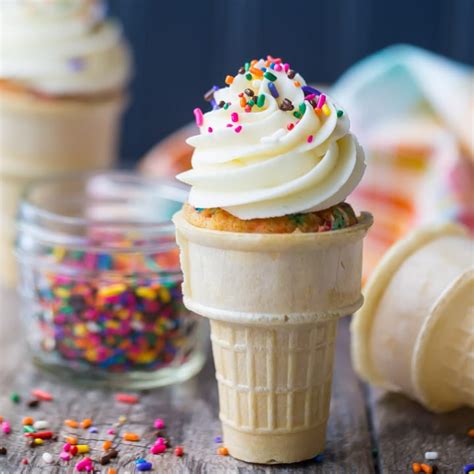 How to Make Ice Cream Cone Cupcakes: easy baking hack -Baking a Moment