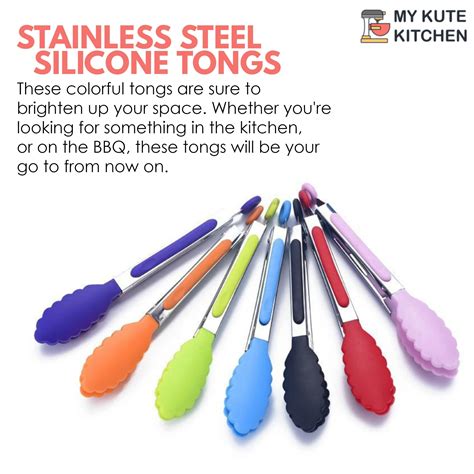 Stainless Steel Silicone Tongs. These colorful tongs are sure to ...