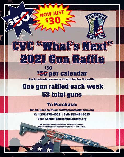 CVC’s “What’s Next” 2021 Gun Raffle – Combat Veterans to Careers