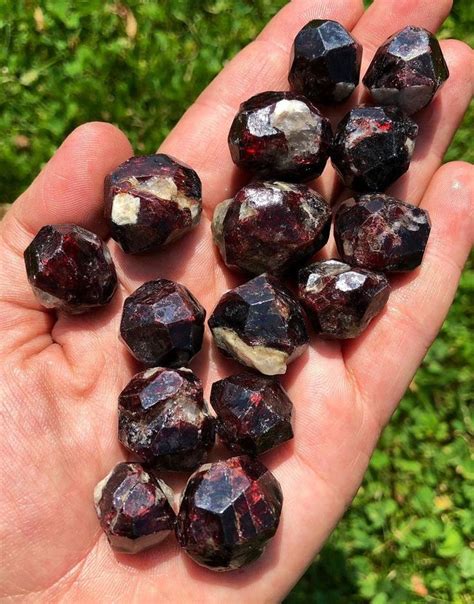 Raw Garnet Chunks A Grade Red Garnet Stone Raw Garnet - Etsy | Garnet ...