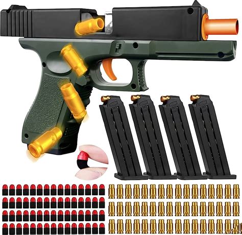 Shell Ejection Soft Bullet Pistol G18 Glock Dart Blaster, 59% OFF