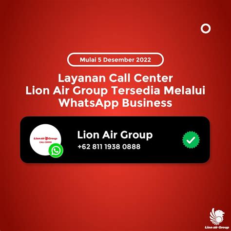 NEW! Contact Center Lion Group : Lion Air Group