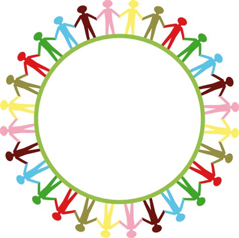 People Around Circle Holding Hands Clip Art at Clker.com - vector clip ...