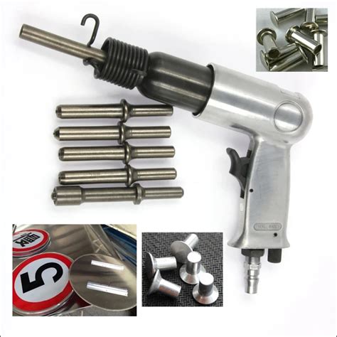 Pneumatic Air Riveter Gun hammer Air Rivets tools for Solid Hollow Rivets-in Pneumatic Tools ...