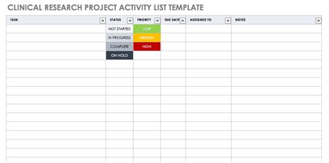 Clinical Trial Gantt Chart: A Visual Reference of Charts | Chart Master