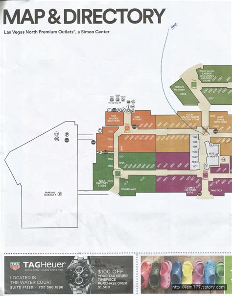 Las Vegas Premium Outlets Map | Paul Smith