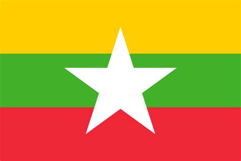 Myanmar flag color codes