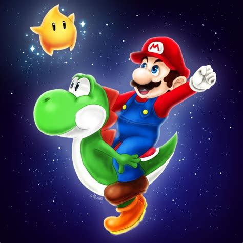 Mario Galaxy by hara-reita.deviantart.com on @DeviantArt | Arte de personajes, Hermanos súper ...