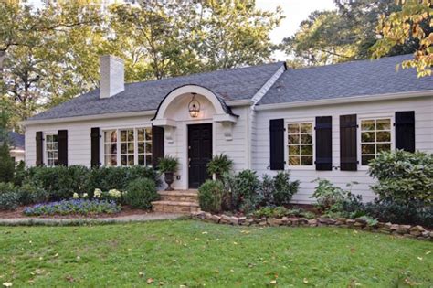 ranch remodel exterior renovation curb appeal eyebrow entrance front porch ideas pictures one ...