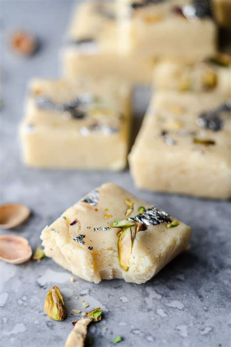 Plain Milk Barfi (Indian Milk Fudge) - Masala and Chai